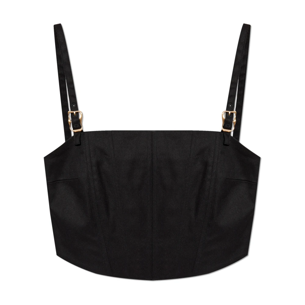 Cult Gaia Top Loren Black Dames