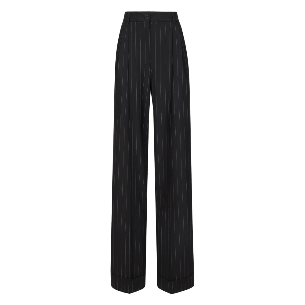 Dolce & Gabbana Gestreepte Broek voor Mannen Black Dames