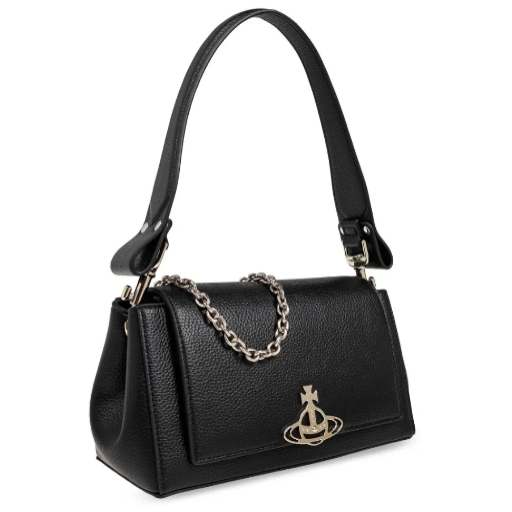 Vivienne Westwood Zwarte Middelgrote Handtas Black Dames