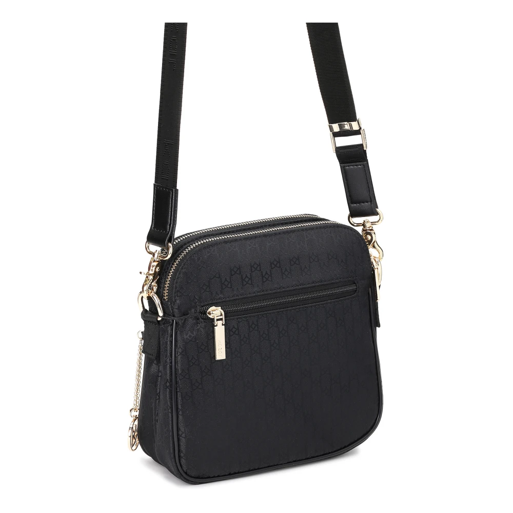 Kazar Dames zwarte messenger tas Black Dames