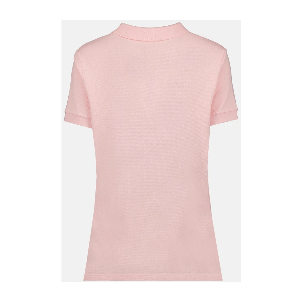Kenzo Klassiek Polo Shirt met Boke Flower Borduursel Pink Dames