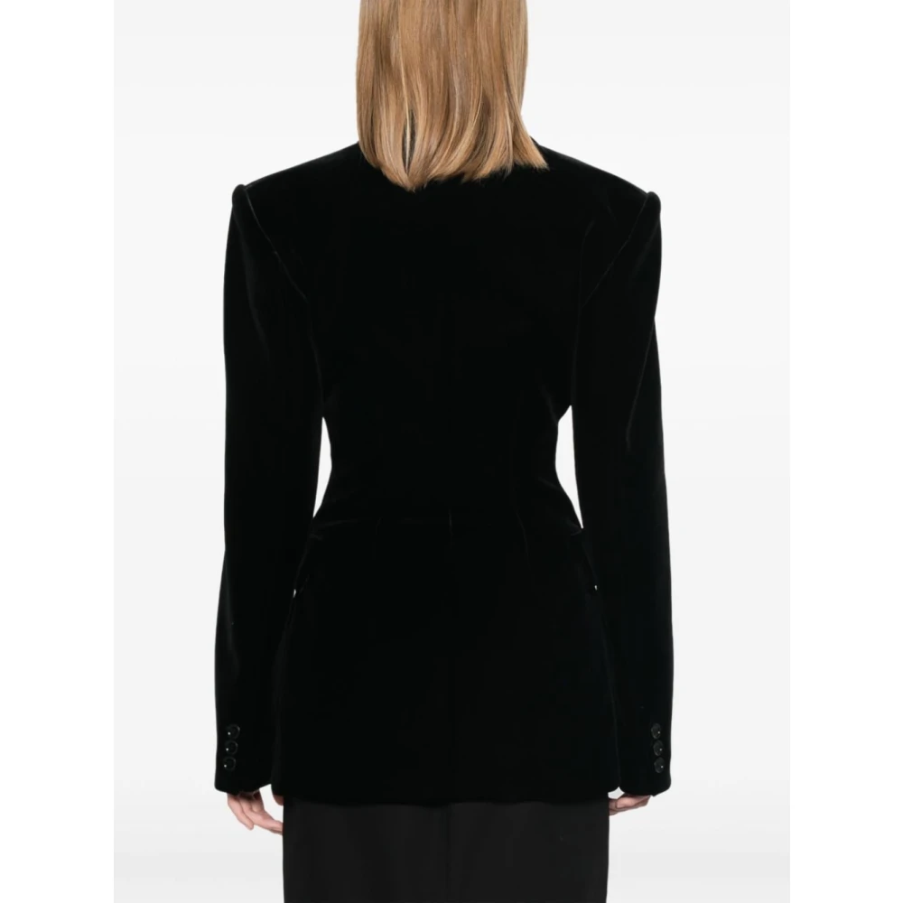 SPORTMAX Zwarte Jacks voor Actieve Levensstijl Black Dames