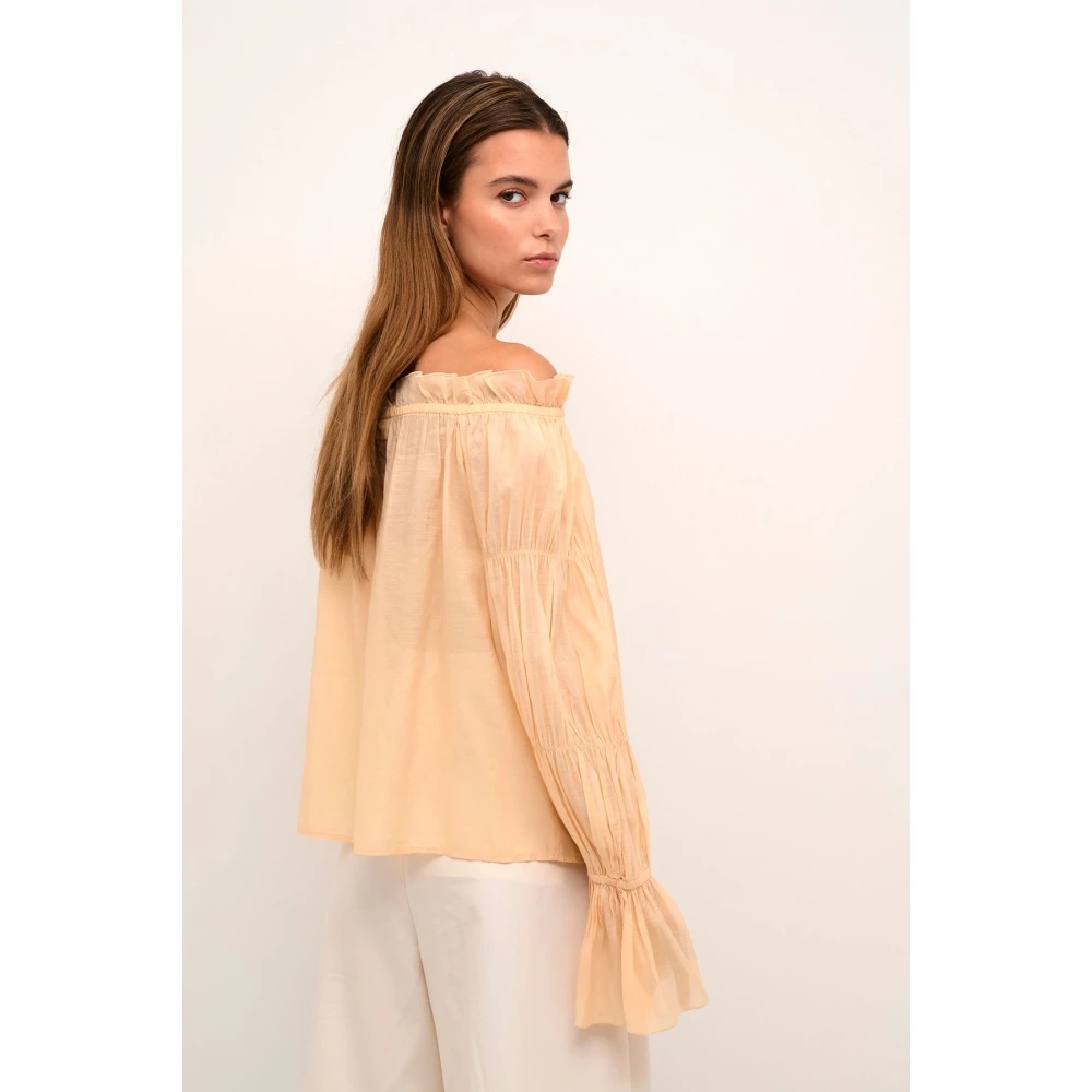 Karen by Simonsen Elegante Odinekb Blouse Beige Dames