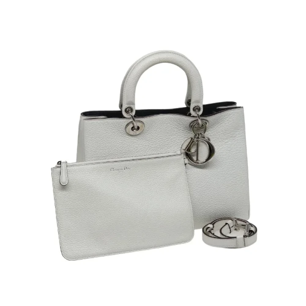 Dior Vintage Pre-owned Leather dior-bags White Dames