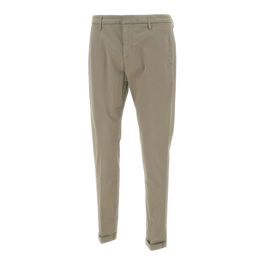 Dondup Men's Beige Slim-Fit Trousers, W36, Gaubert Trousers