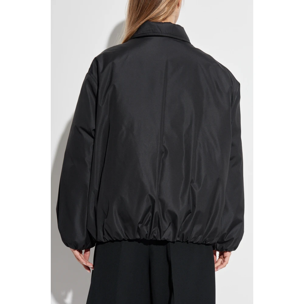 Jil Sander Wijdvallende pufferjas Black Dames