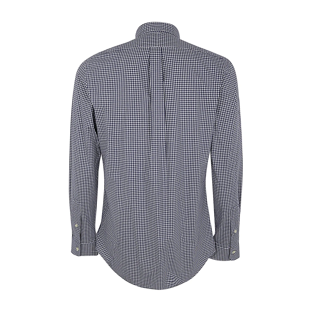 Polo Ralph Lauren Navy White Slim Fit Sport Shirt Blue Heren