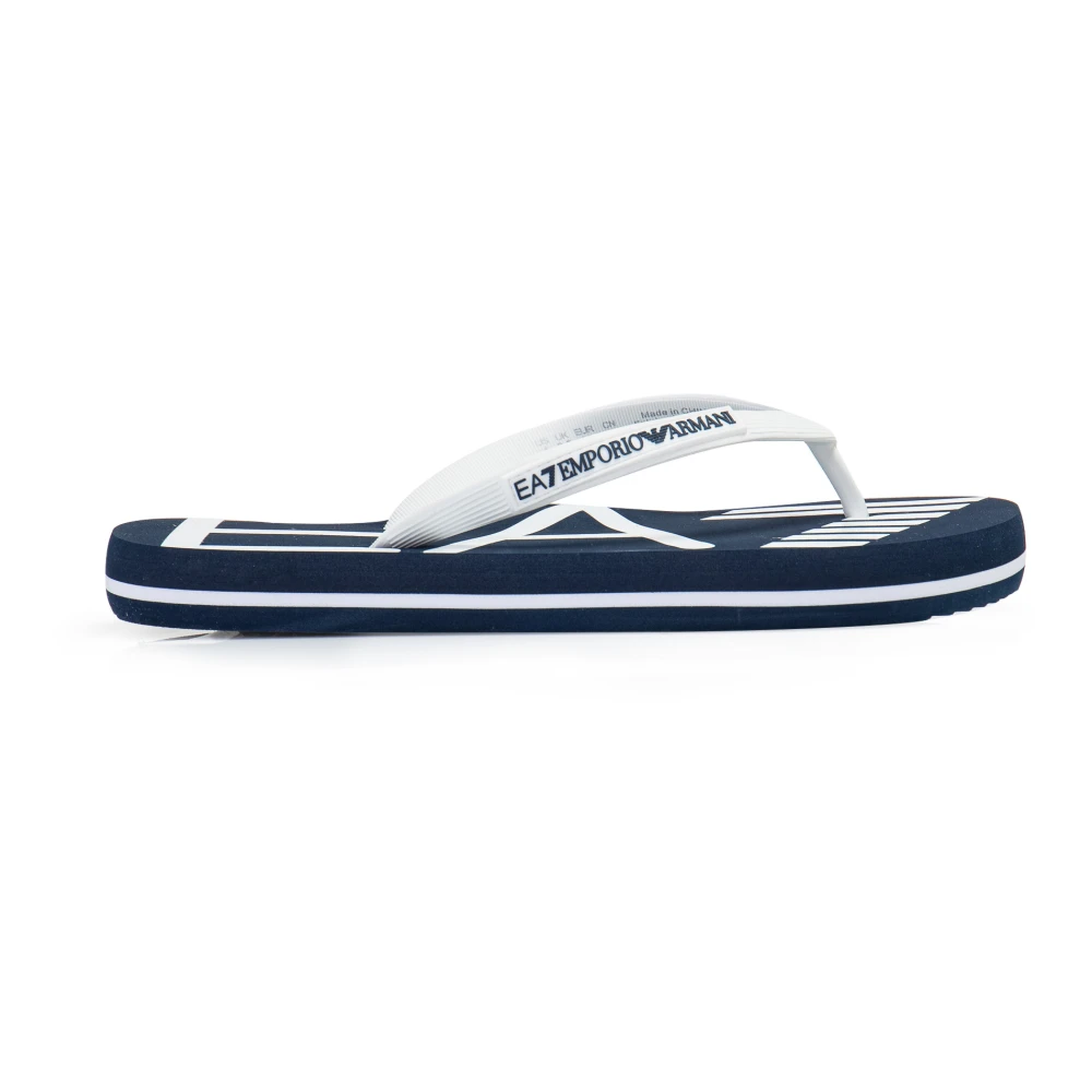 Emporio Armani Ea7 Blå Flip-Flops