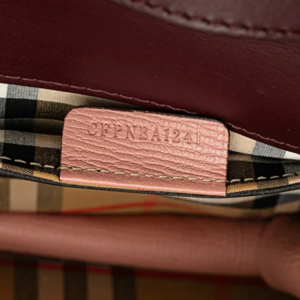 Burberry Vintage Pre-owned Leather shoulder-bags Pink Dames