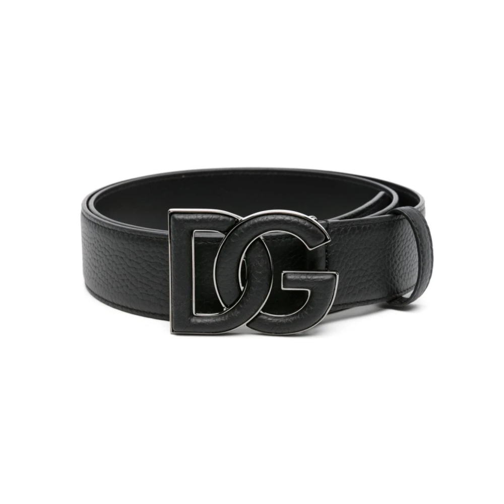 Dolce & Gabbana Zwarte Riem voor Mannen Black Heren