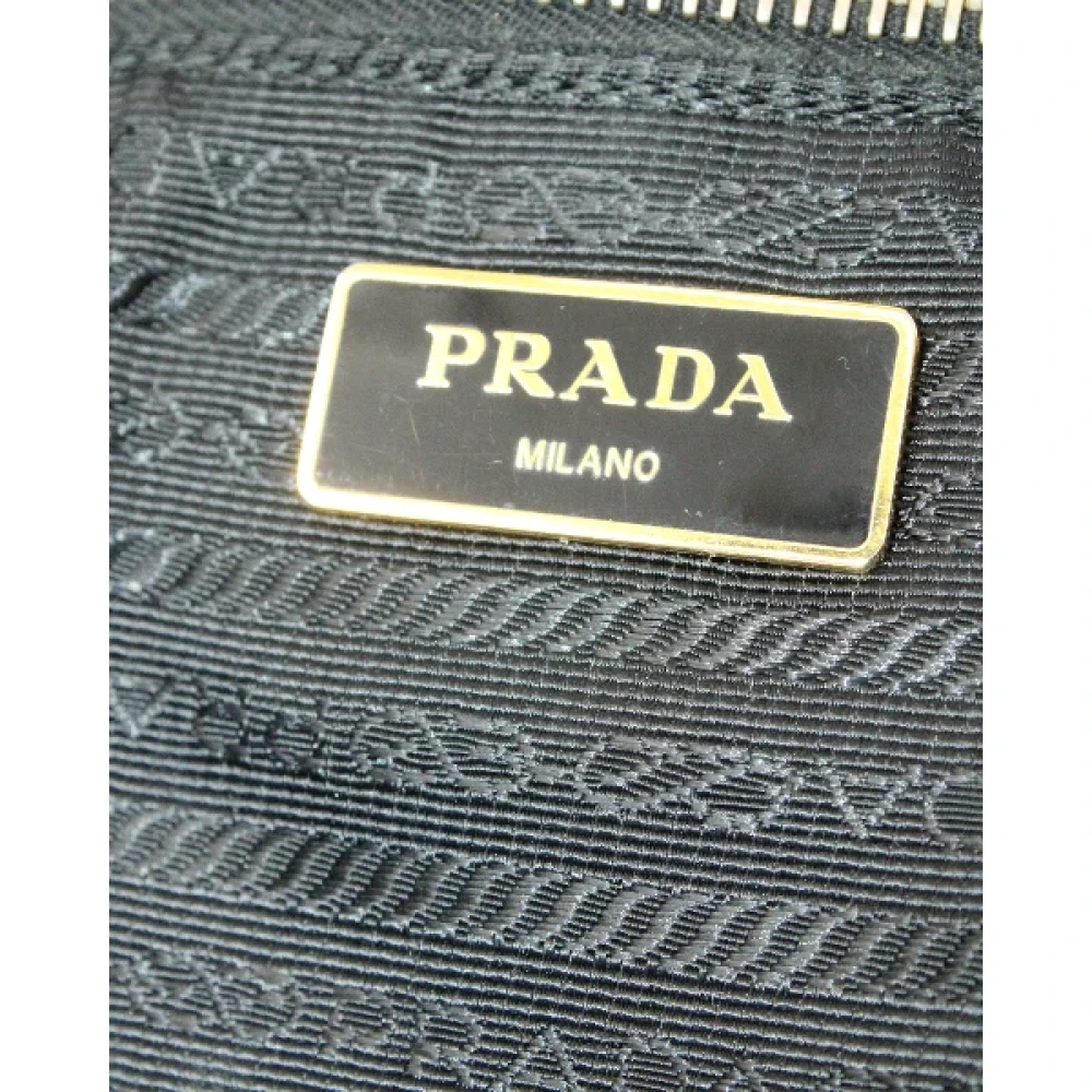 Prada Vintage Pre-owned Nylon handbags Black Dames