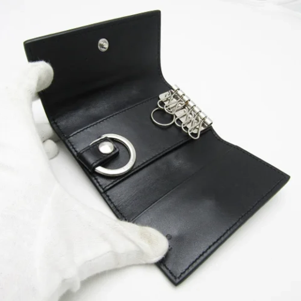 Gucci Vintage Pre-owned Leather key-holders Black Dames