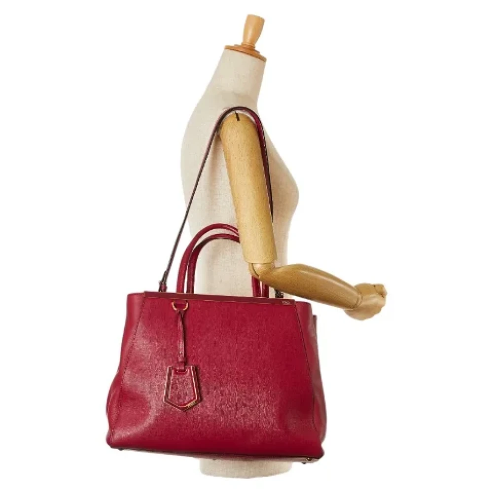 Fendi Vintage Pre-owned Leather handbags Red Dames