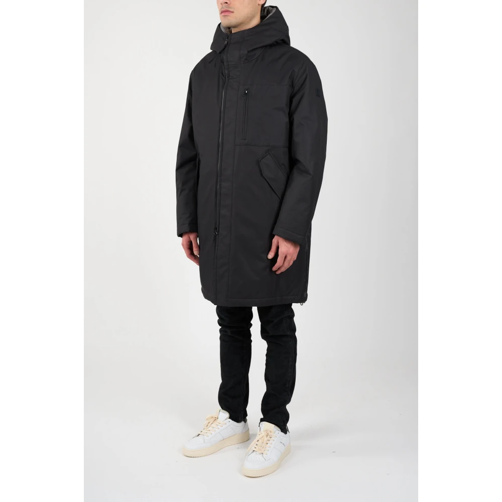 Duno Parka met afneembare capuchon en ritssluiting Black Heren