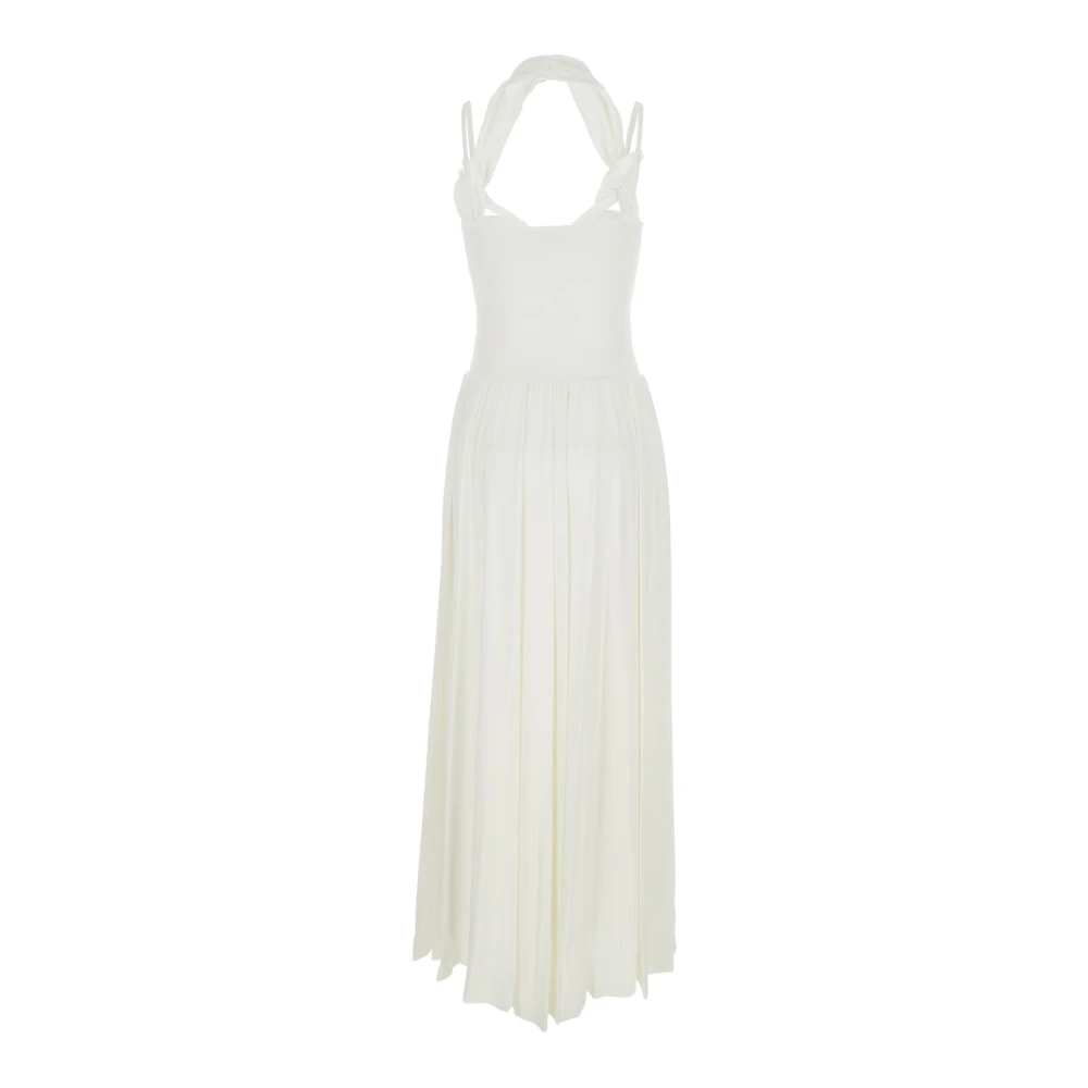 Simkhai Witte Off-Shoulder Lange Jurk White Dames