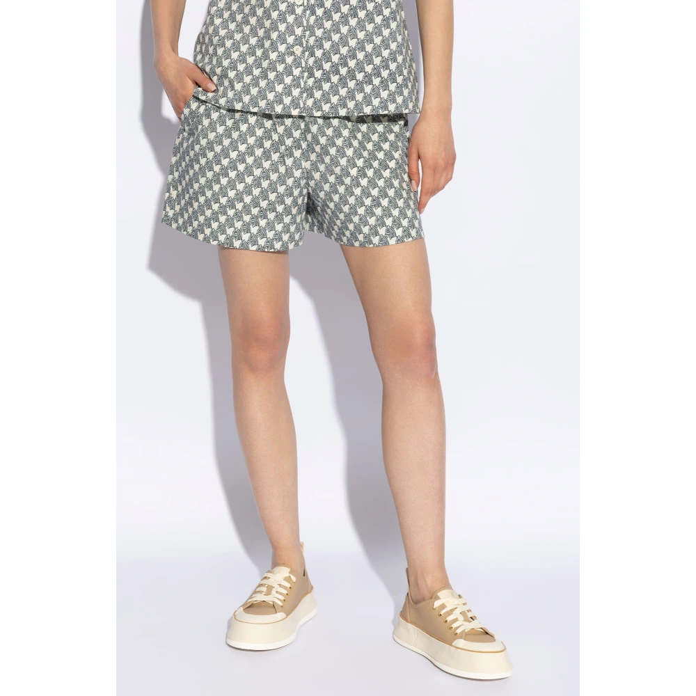 TORY BURCH Gedrukte shorts Beige Dames