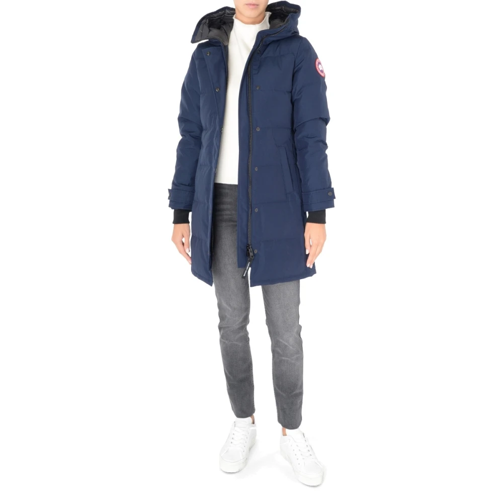 Canada Goose Navy Blue Shelburne Parka Blue Dames