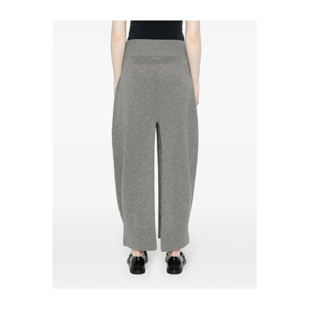 Stella Mccartney Melange Gebreide Midi Rok Gray Dames