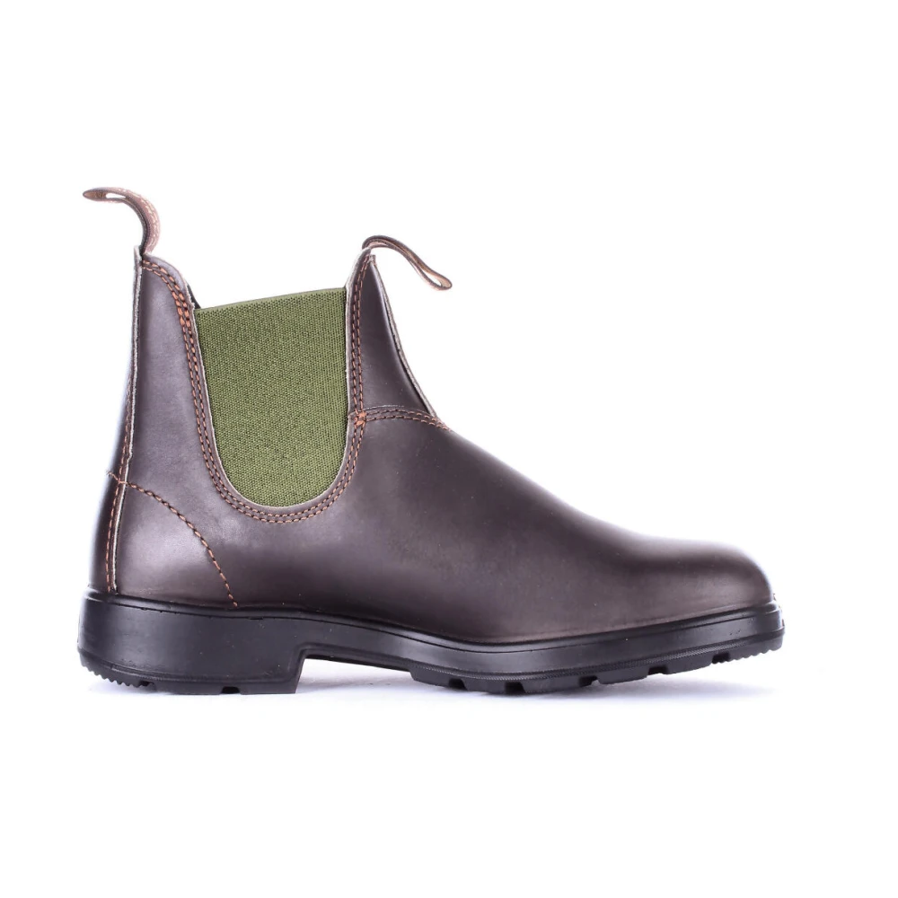 Blundstone Logo Leren Laarzen Green Heren