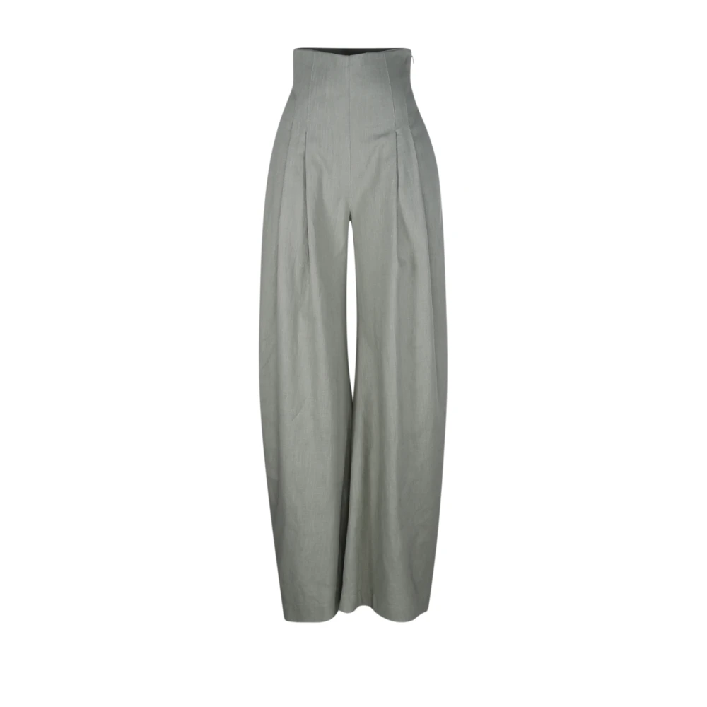 Alessandro Vigilante Lichtgroene Casual Broek Gray Dames