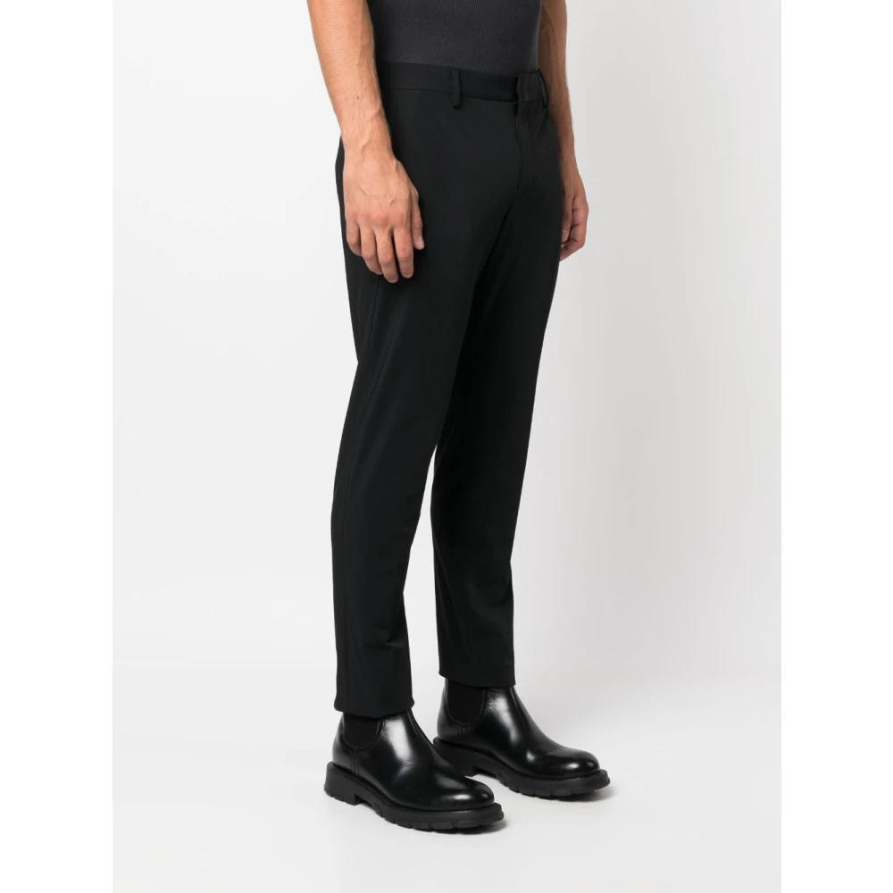 PT Torino Zwarte op maat gemaakte broek met zakken Black Heren