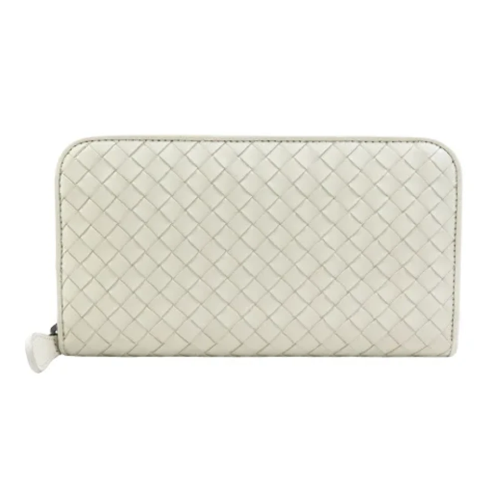 Bottega Veneta Vintage Pre-owned Leather wallets White Dames