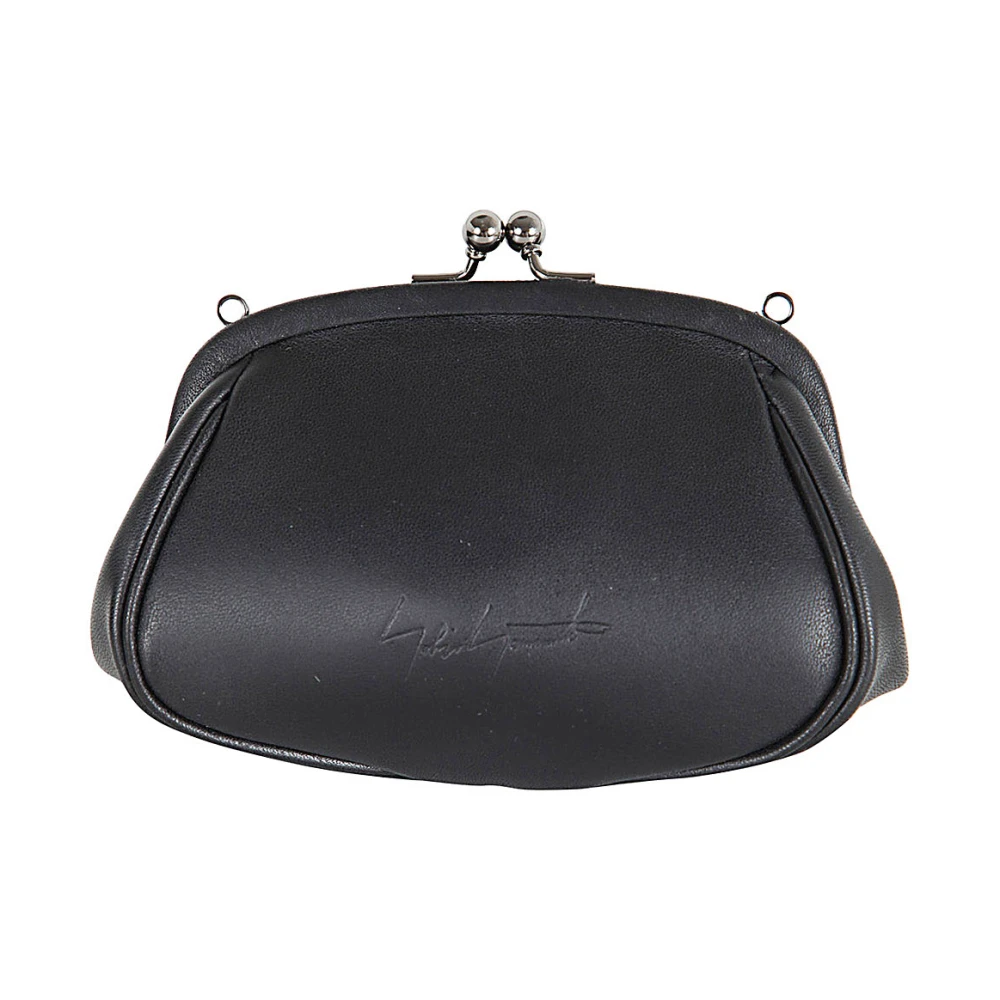 Yohji Yamamoto Stijlvolle Clasp Pouch Black Dames