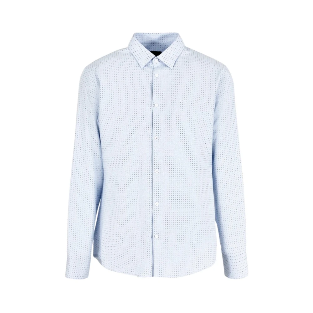 Armani Exchange Uomo Blu Camicia