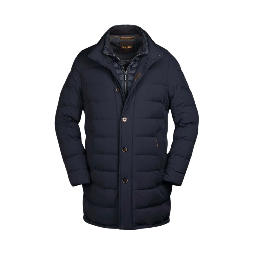 Moorer Mannelijk Blauw Jassen Heren, Xl, Donzen Jas