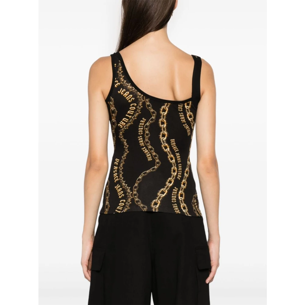 Versace Jeans Couture Zwart Elegant Bovenkleding Aw24 Multicolor Dames