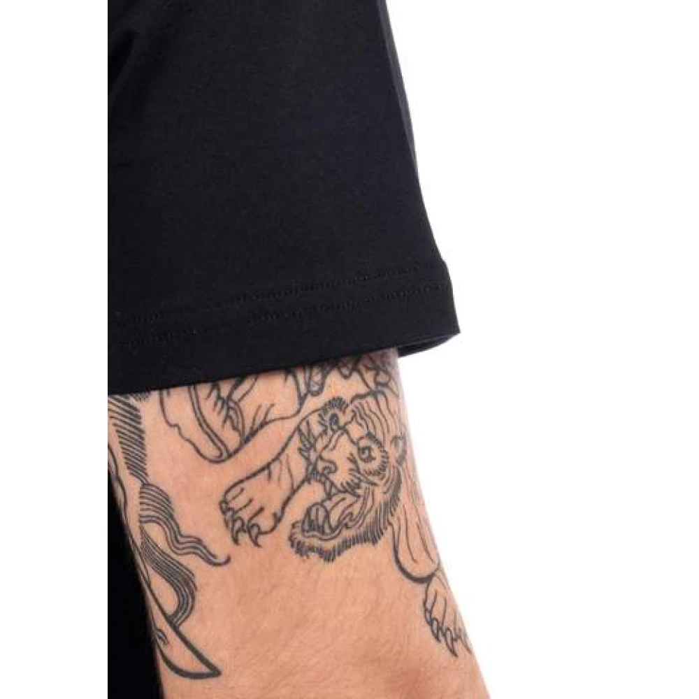 Moschino Zwart Katoen Regular Fit T-Shirt Black Heren