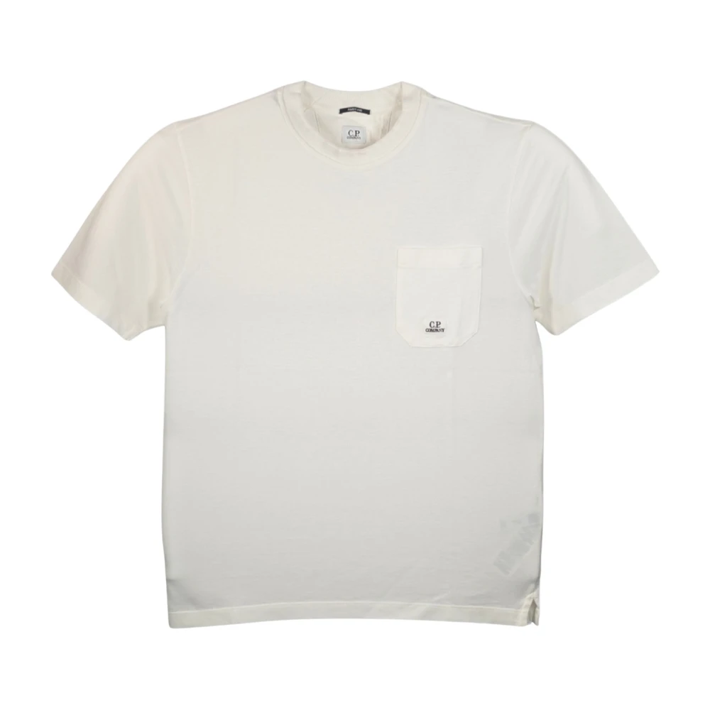 C.p. Company Men's White T-Shirts, L, Short Sleeve T-Shirt