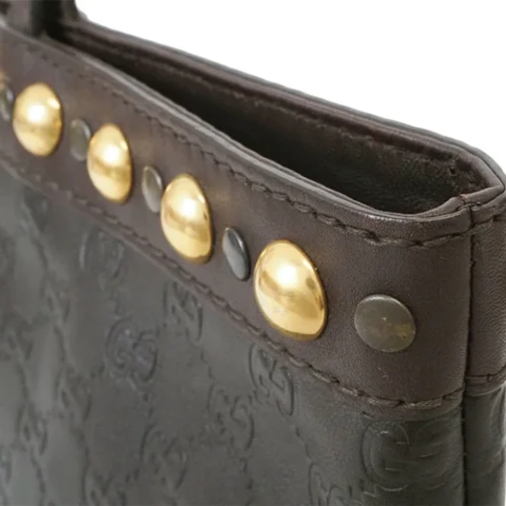 Gucci Vintage Pre-owned Leather gucci-bags Brown Dames