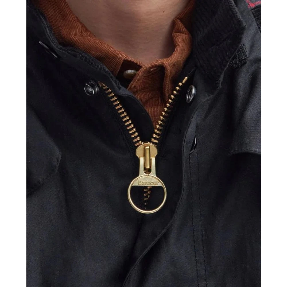 Barbour Klassieke Zwarte Gewaxte Parka Jas Black Heren