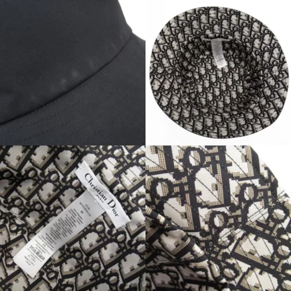 Dior Vintage Pre-owned Cotton hats Black Dames