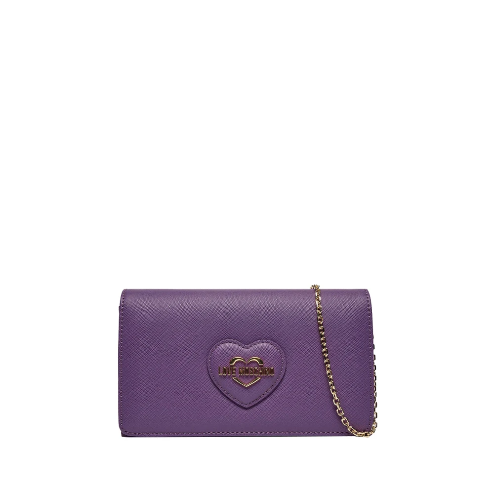 Moschino Paarse Portemonnees voor Vrouwen Purple Dames