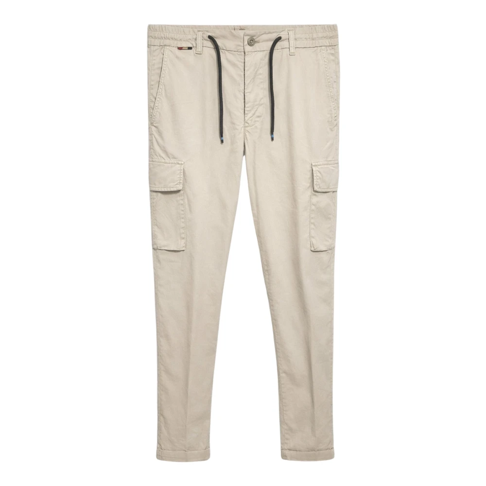 Mason's Beige Chile Cargo Slim Trousers