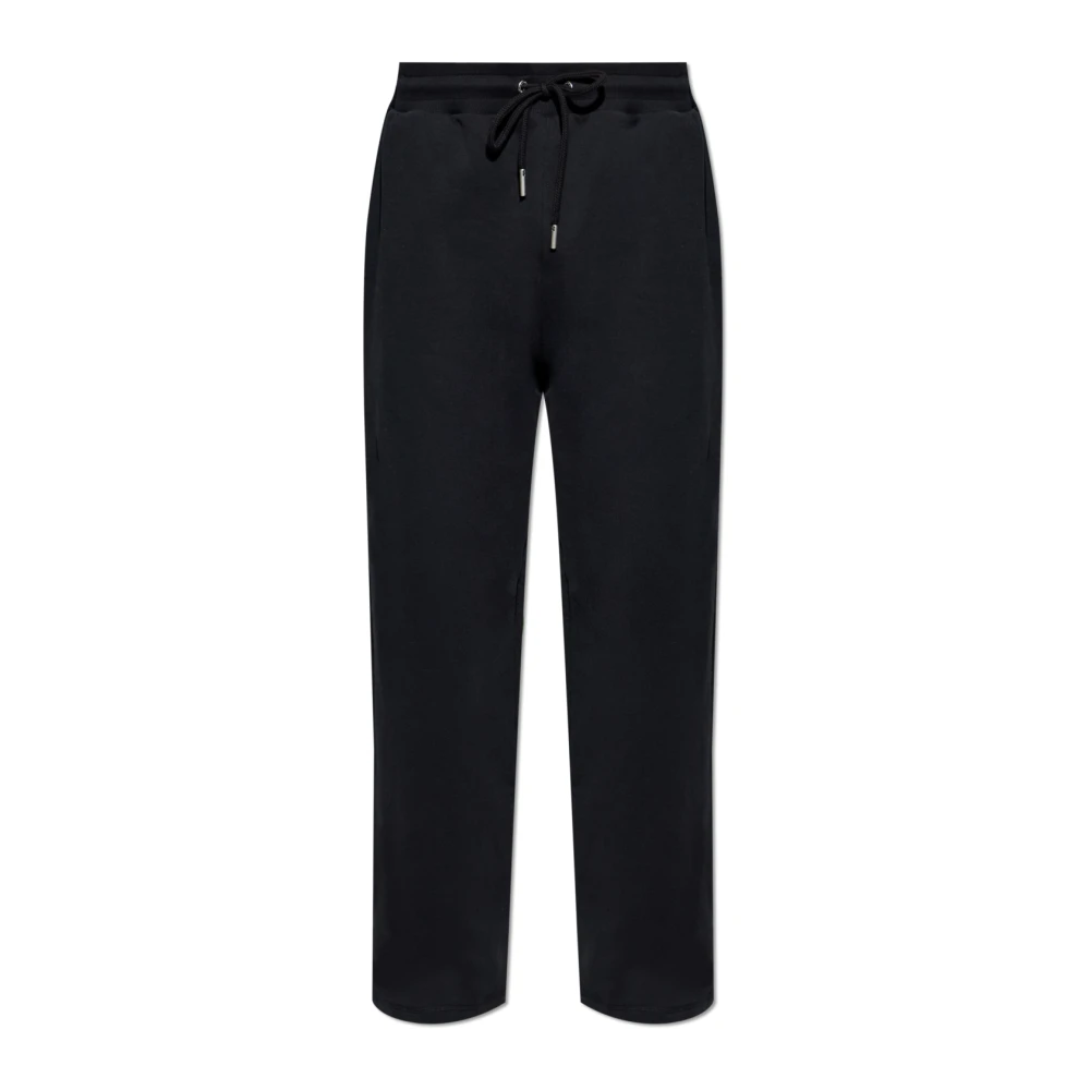 Ami Paris Men's Black Sweatpants, Xl, Wide-Leg Joggers