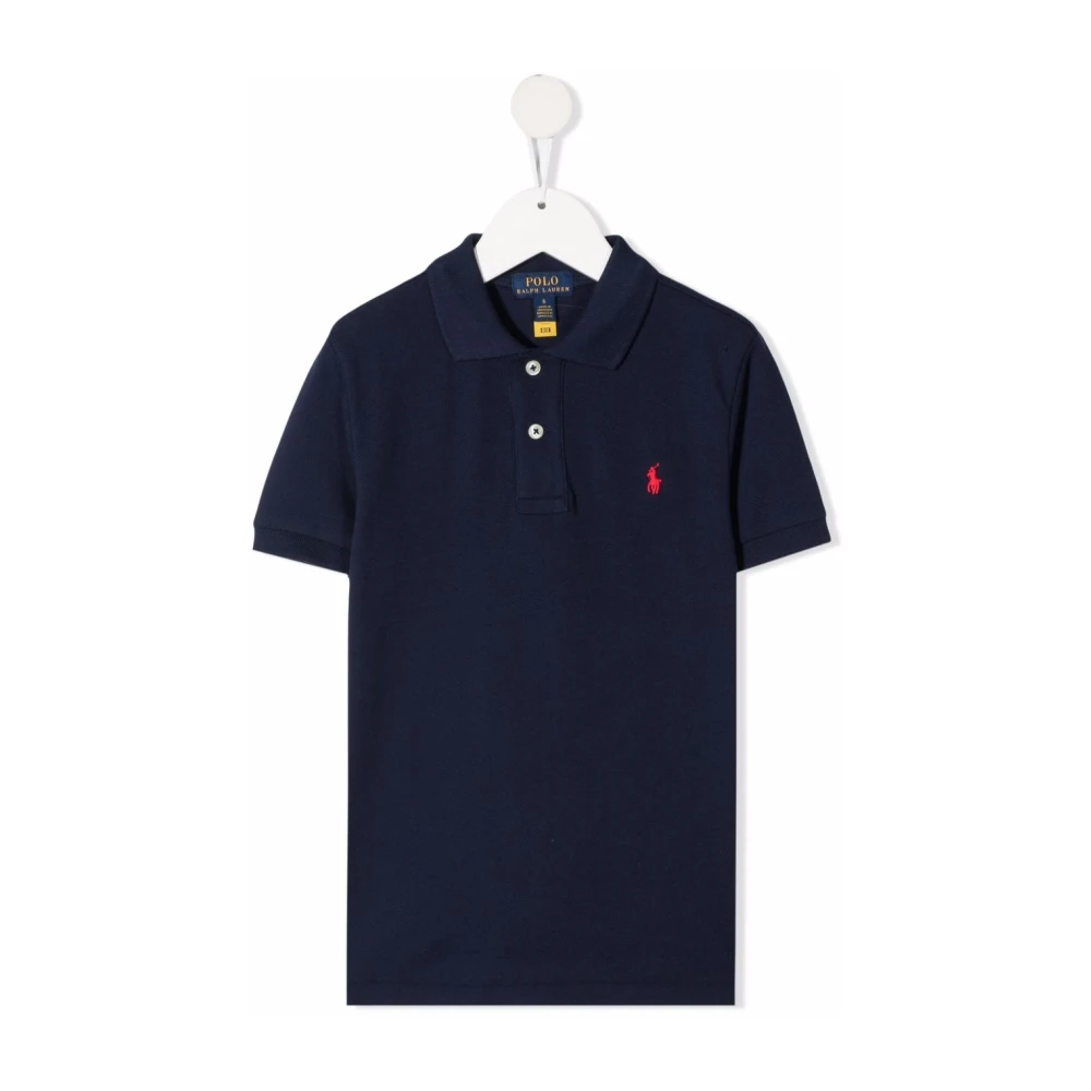 Polo Ralph Lauren Boys Blue Embroidered Logo Polo Shirt
