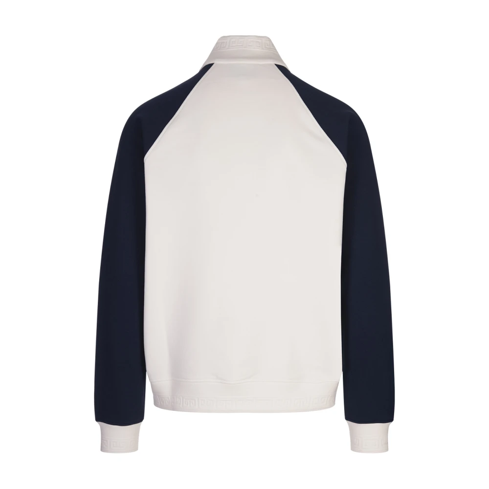 Casablanca Quarter Zip Sweatshirt in Kleurblok White Heren