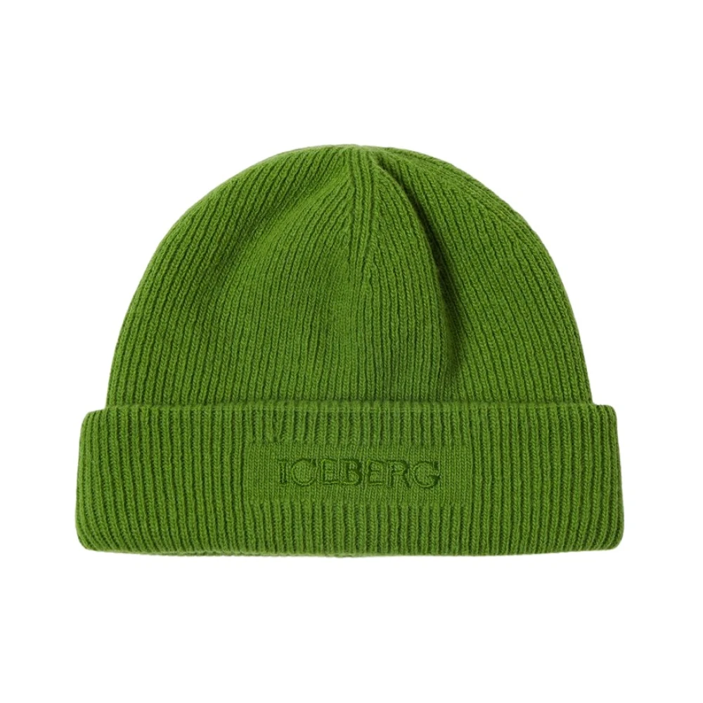 Iceberg Technische wollen blend hoed Green Dames