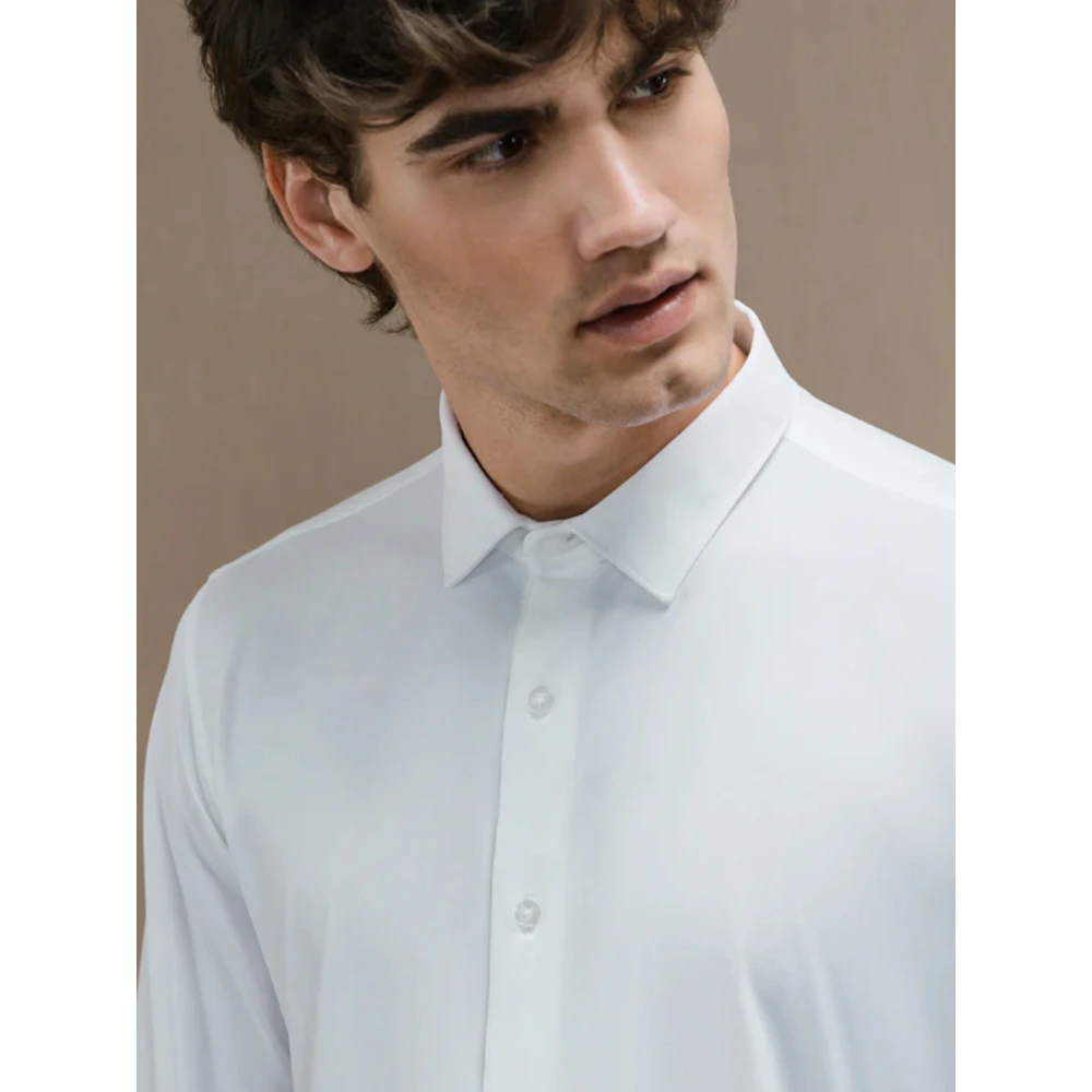 RRD Wit Oxford Open Overhemd White Heren