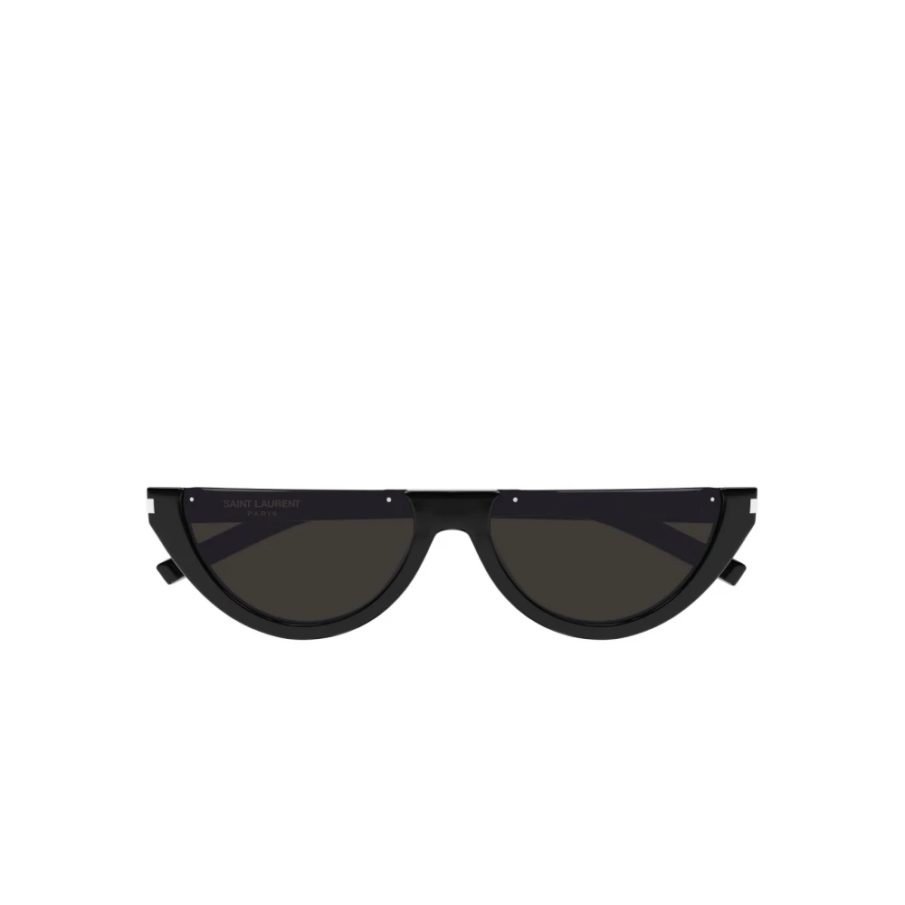 Solbriller med Ovalt Ramme, Svart Acetat, 100% UV-beskyttelse