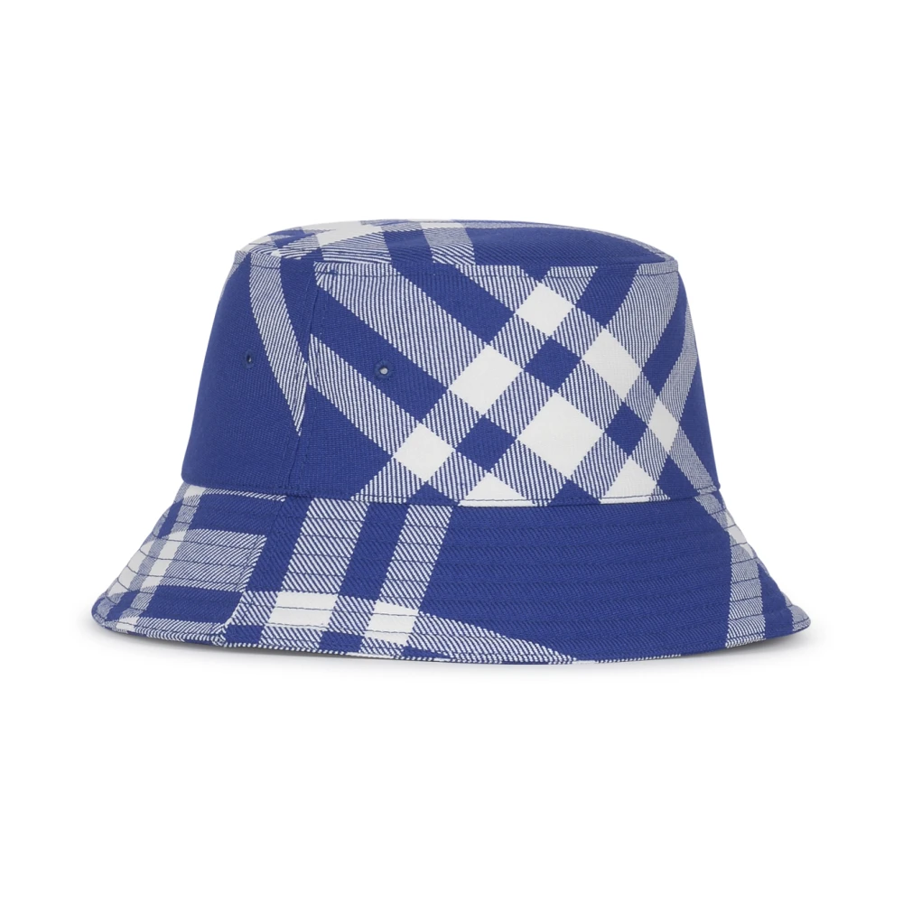 Burberry Vissers pet in seizoensruitjes Blue Heren