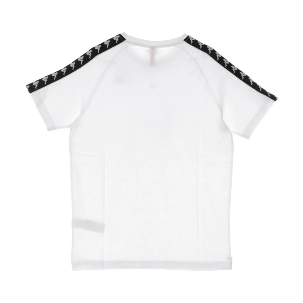 Kappa Slim Fit Heren T-Shirt Wit Zwart White Heren