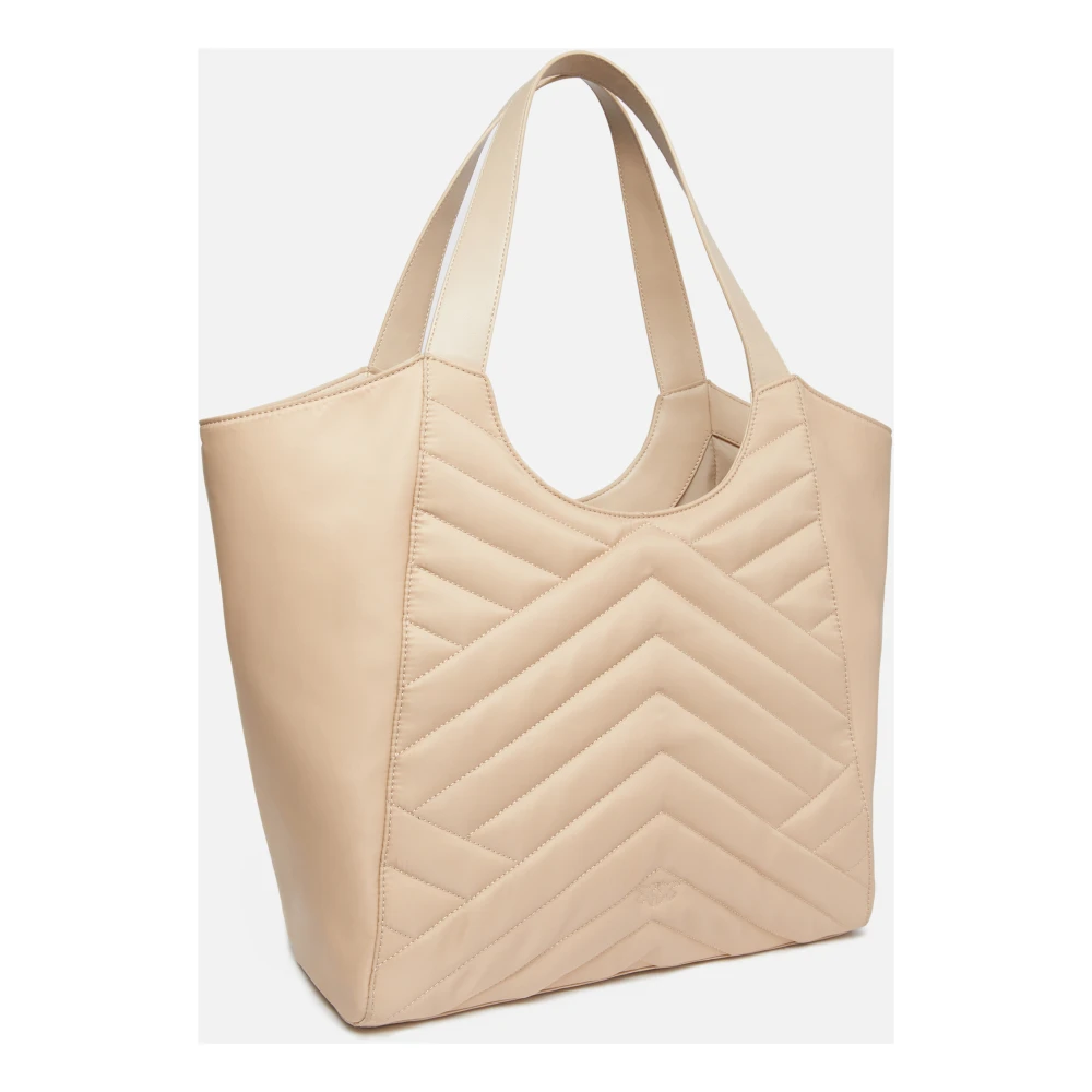 pinko Shoppingtas Love Birds Beige Dames