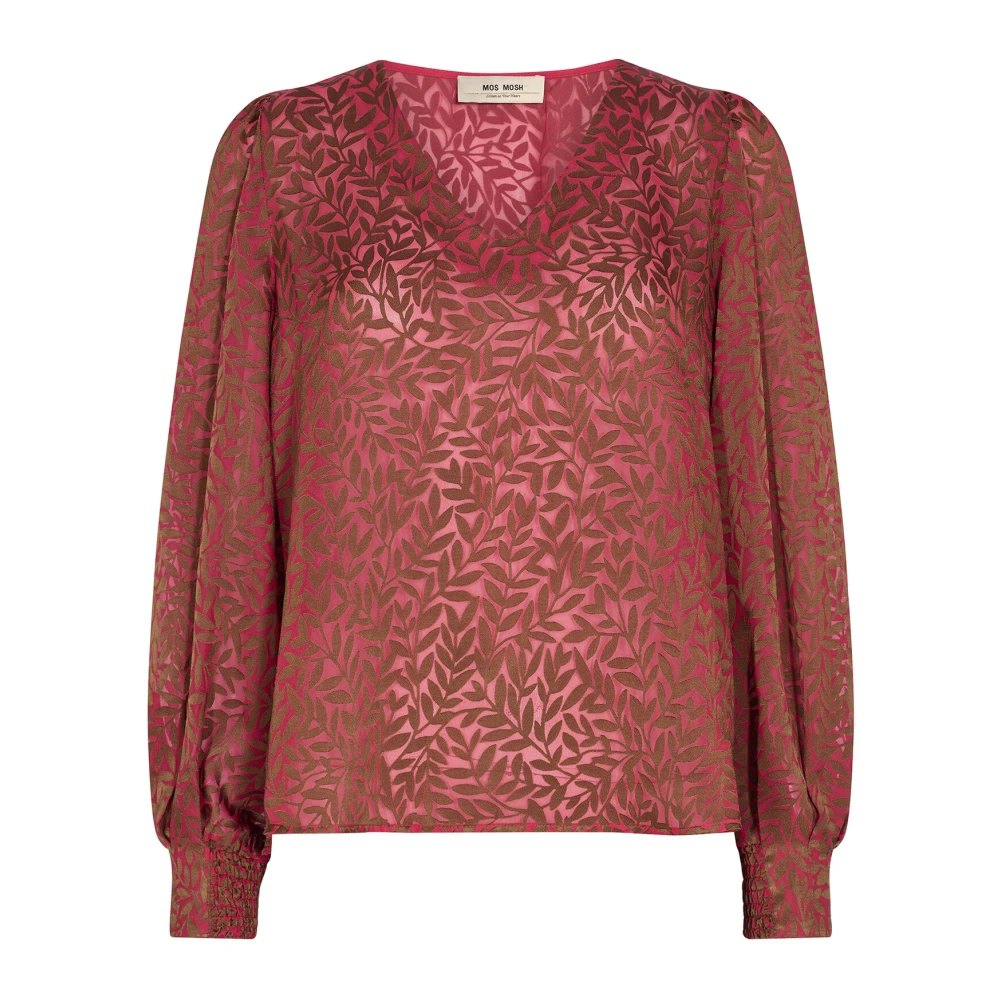 MOS MOSH Stijlvolle Bloemenblouse Pink Dames