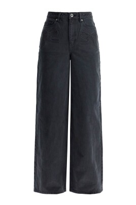 bow-print-straight-leg-jeans