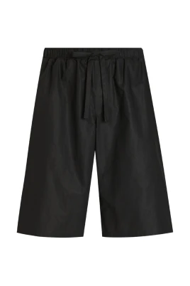 Svarta Bermuda Shorts med Jacquard Logo