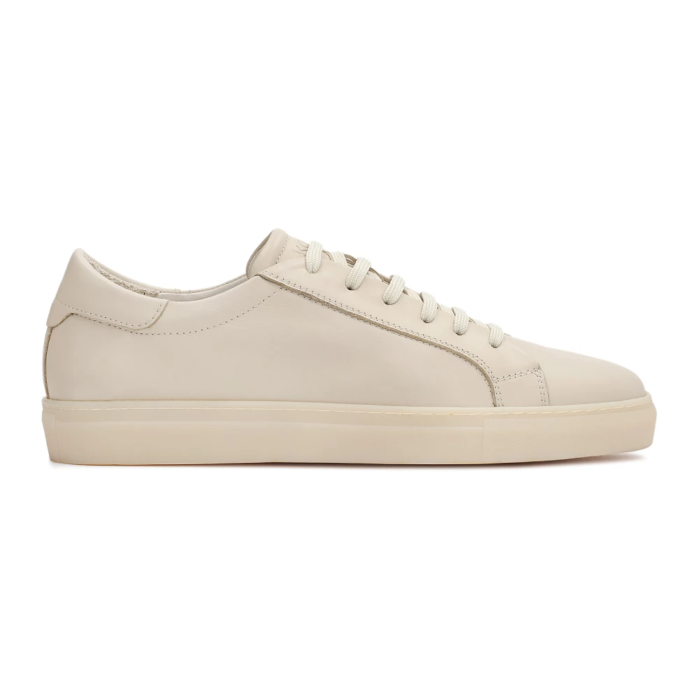 Kazar Kazar leren heren sneakers in smart casual stijl Heren Schoenen Beige
